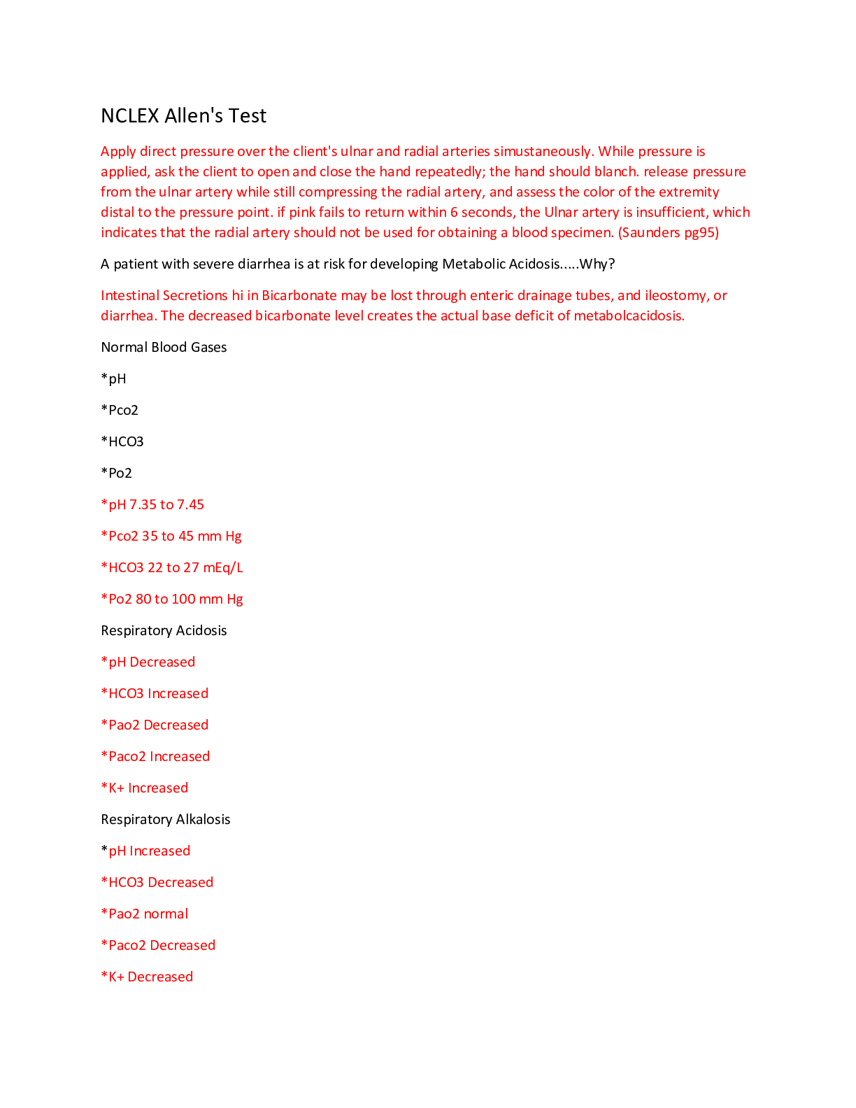 Preview image for NCLEX Allen's Test STUDY GUIDE TO HELP SCORE AN A